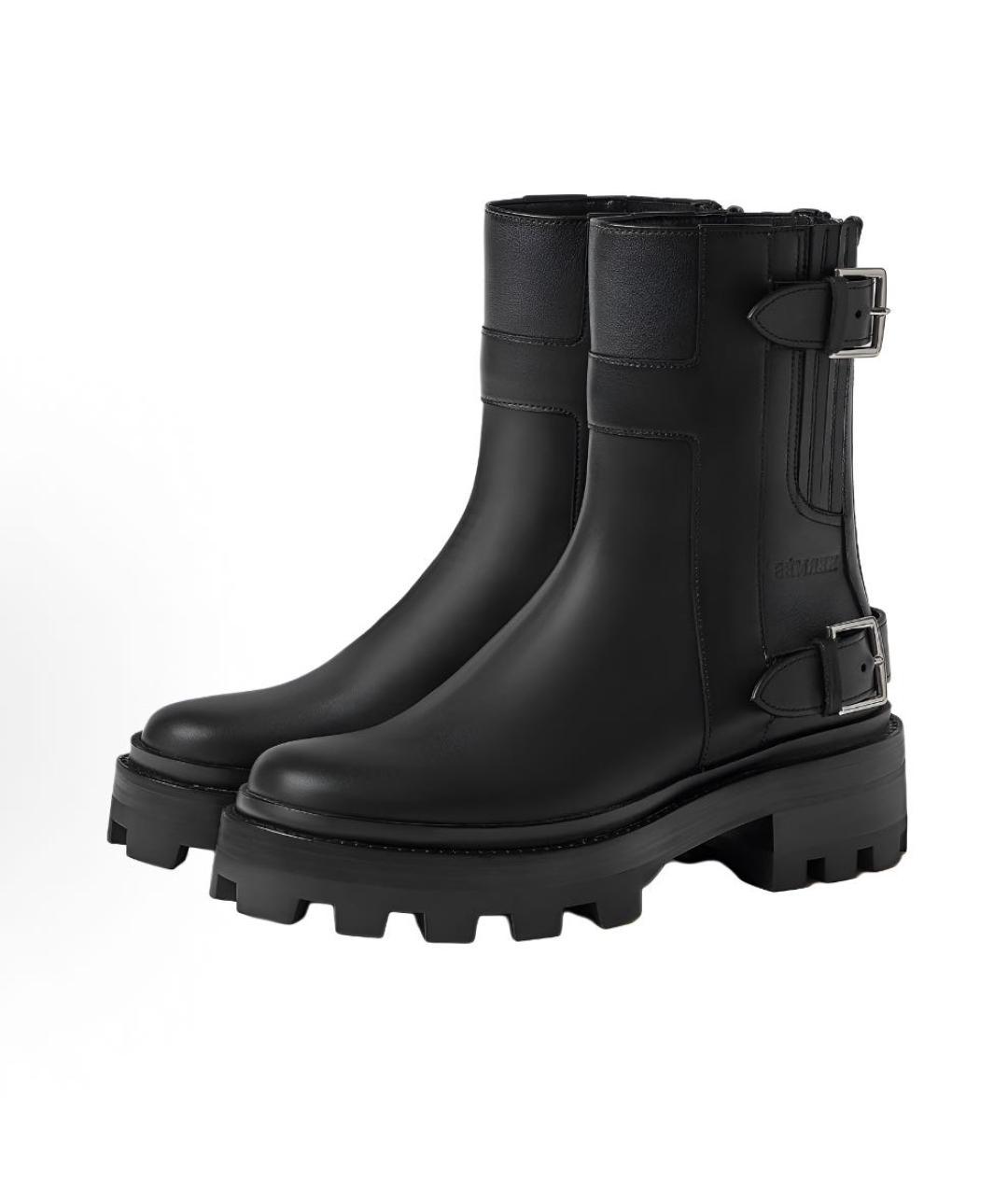 HERMES Черные кожаные ботинки, фото 3