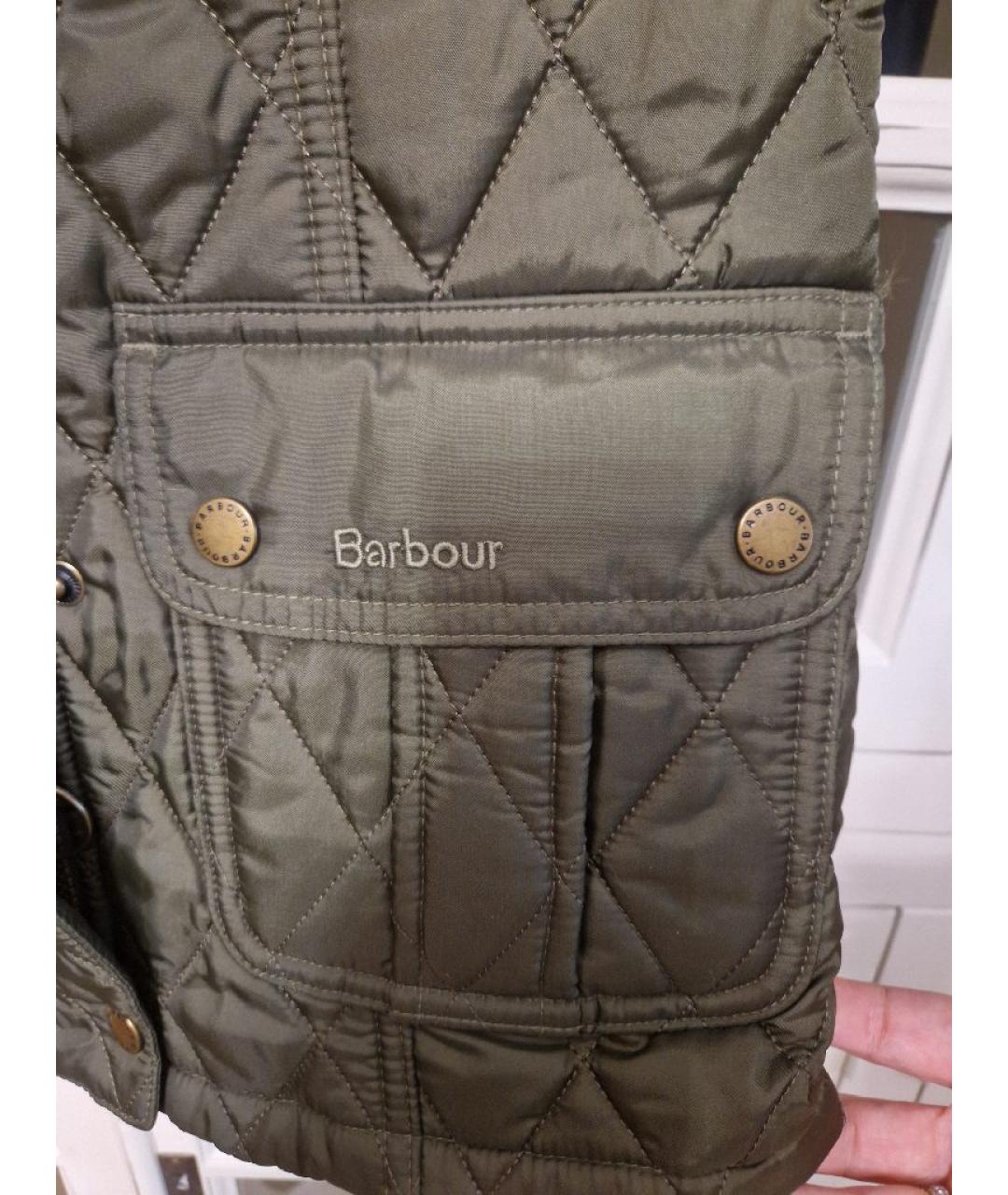 BARBOUR Хаки синтетическая куртка, фото 6