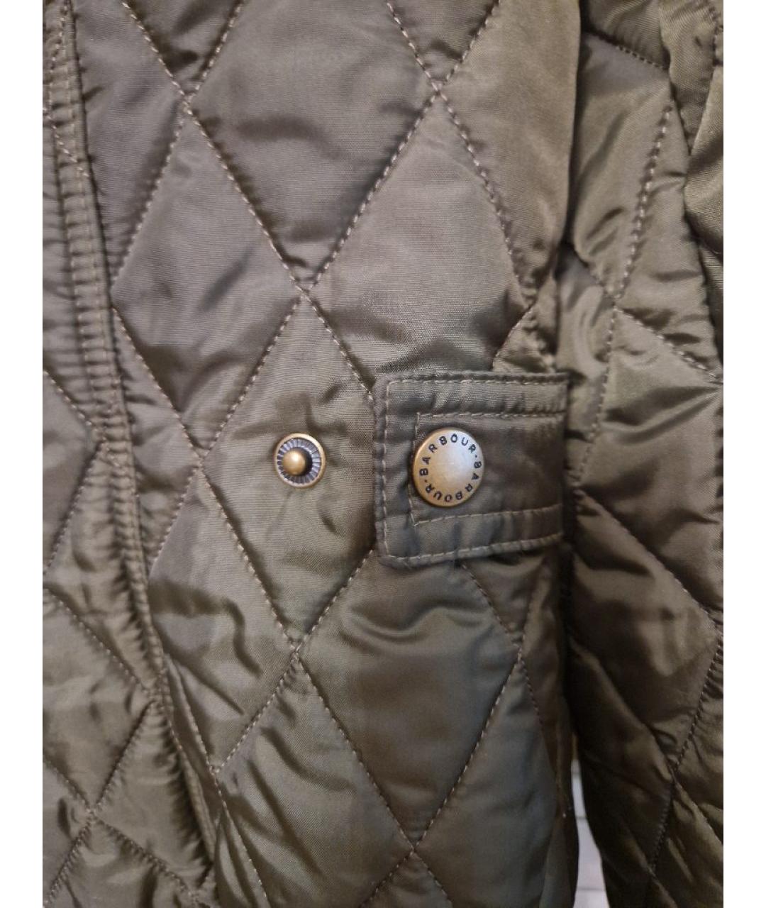 BARBOUR Хаки синтетическая куртка, фото 5