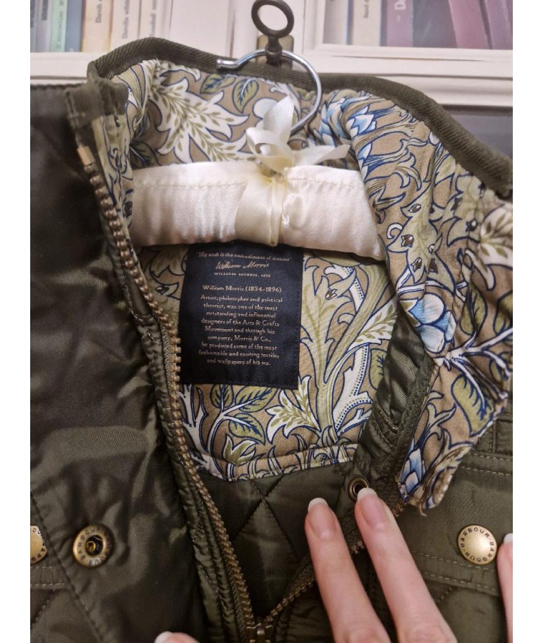BARBOUR Хаки синтетическая куртка, фото 8
