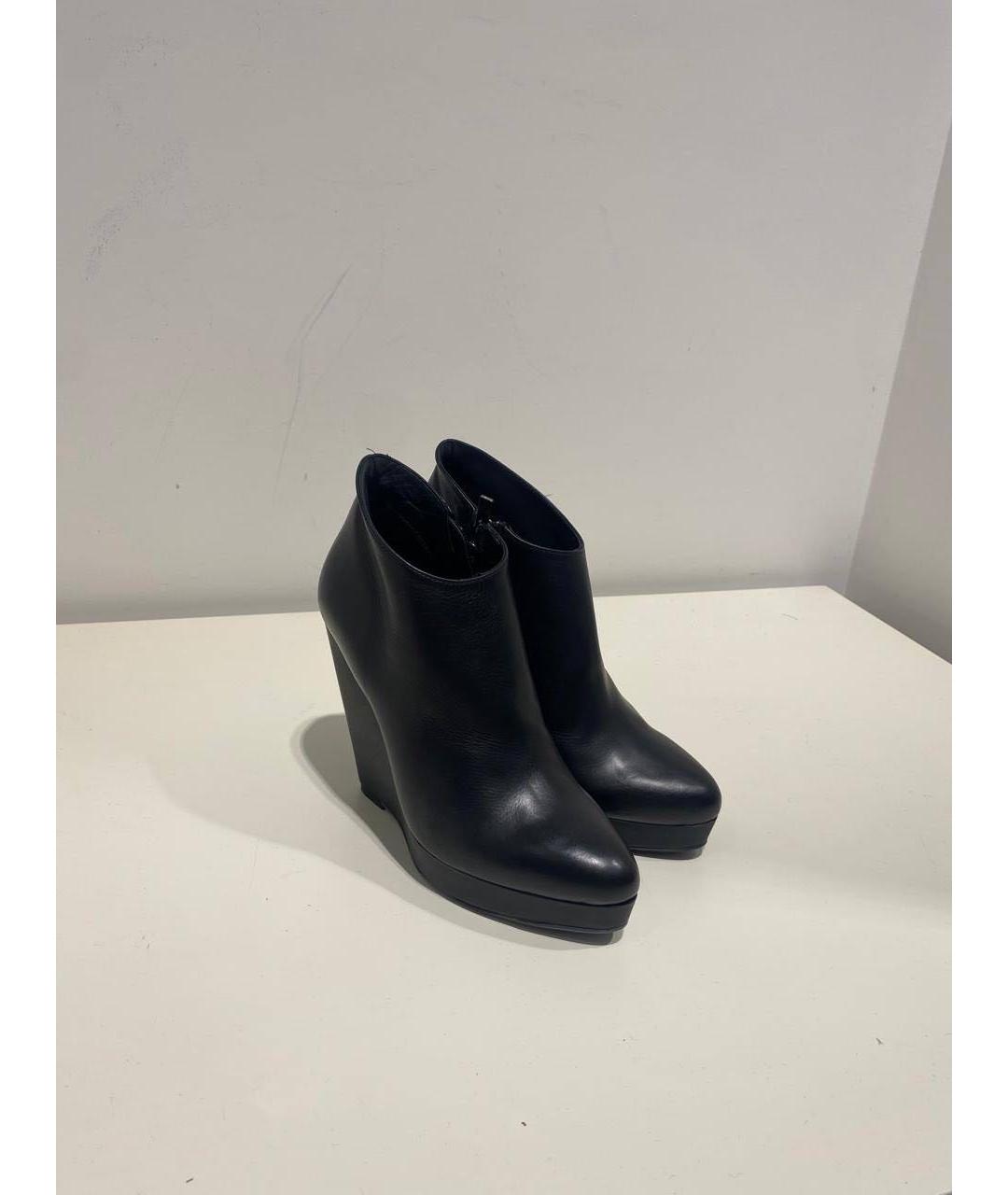 LE SILLA Черные кожаные ботинки, фото 2