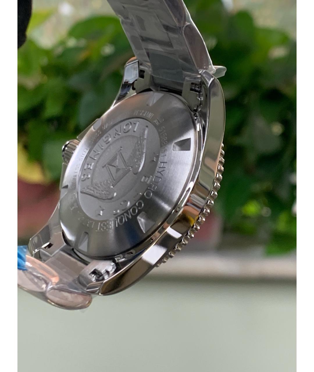 LONGINES Черные металлические часы, фото 4