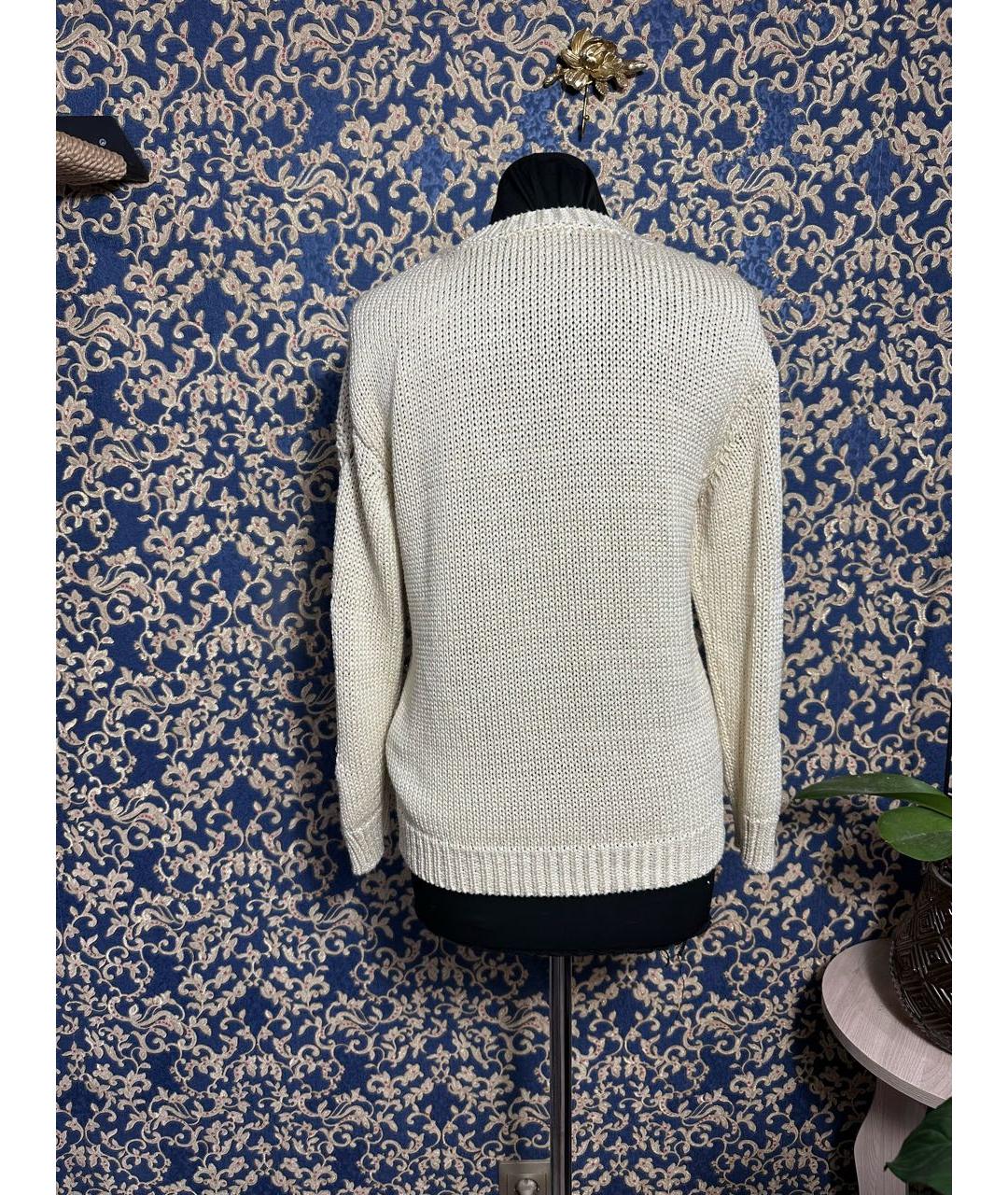 SANDRO Бежевый полиэстеровый джемпер / свитер, фото 2