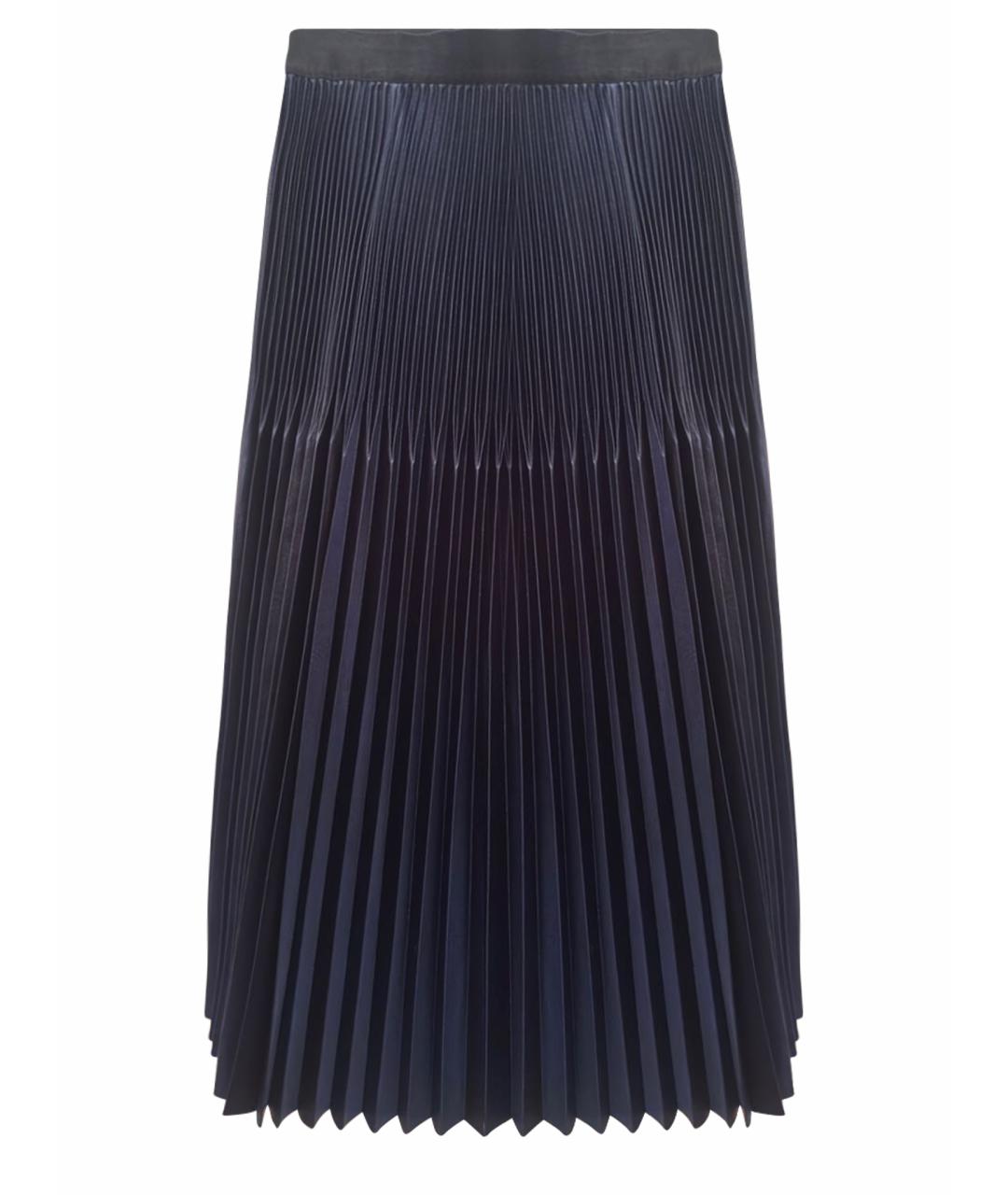 MAX&CO Темно-синяя полиэстеровая юбка макси, фото 1