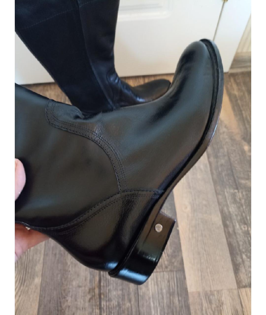 CELINE Черные кожаные сапоги, фото 7