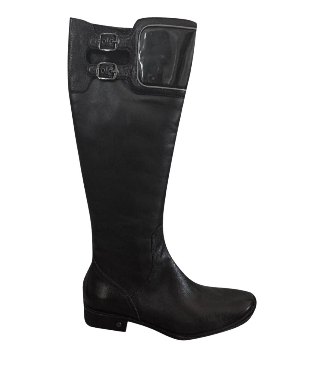 CELINE Черные кожаные сапоги, фото 1