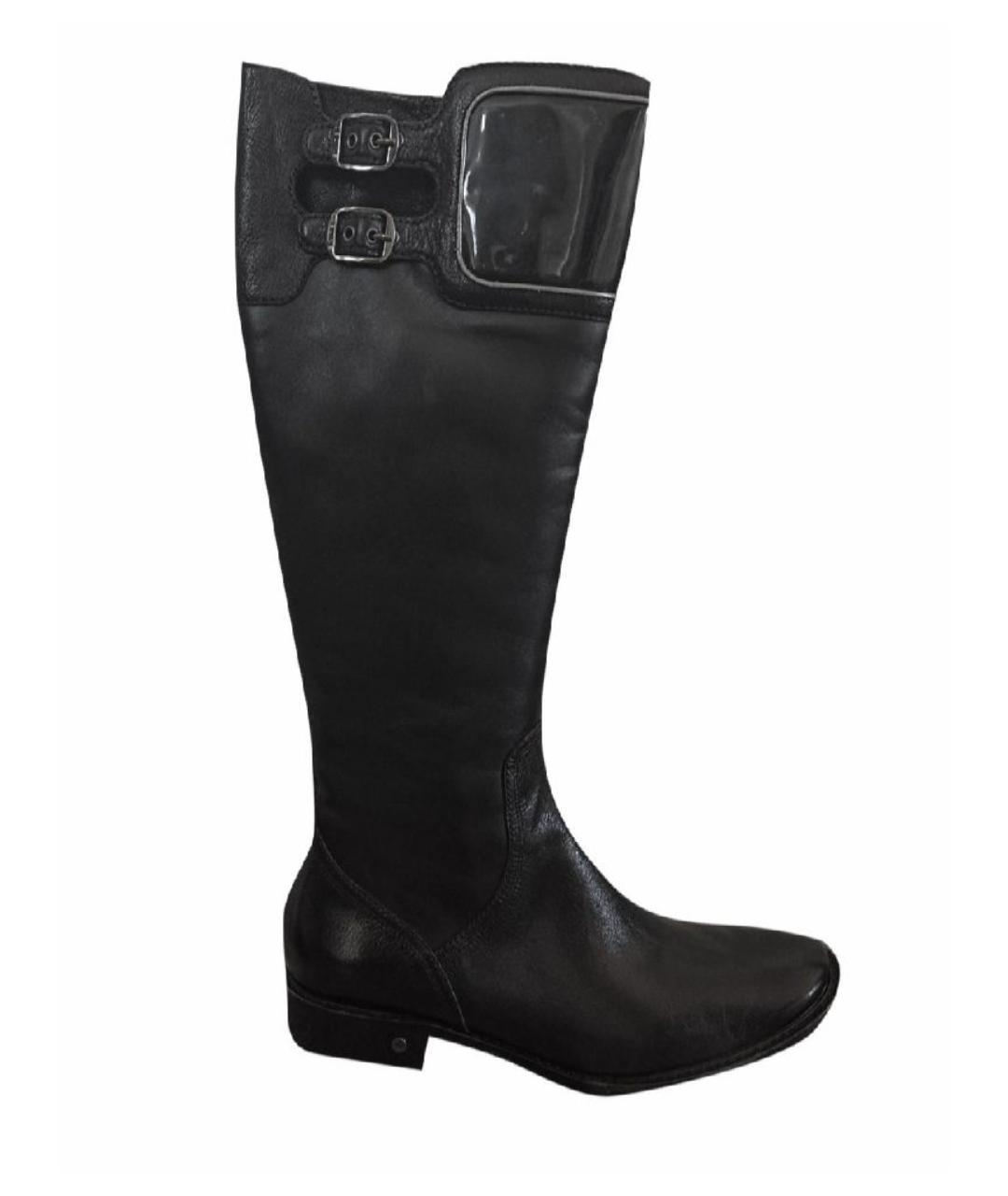 CELINE Черные кожаные сапоги, фото 8