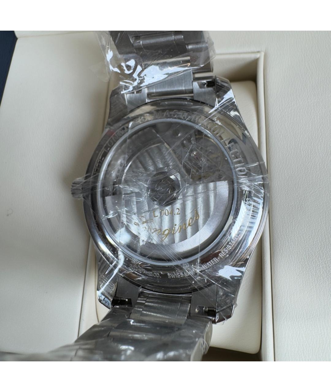 LONGINES Белые металлические часы, фото 5