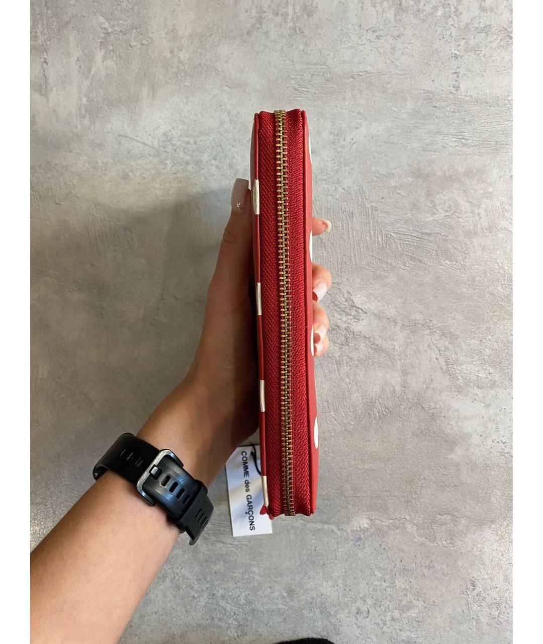 COMME DES GARÇONS Красный кожаный кошелек, фото 5