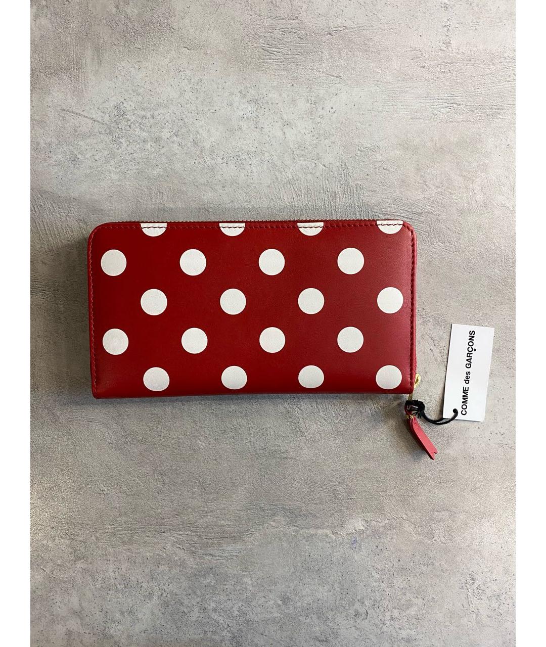 COMME DES GARÇONS Красный кожаный кошелек, фото 2