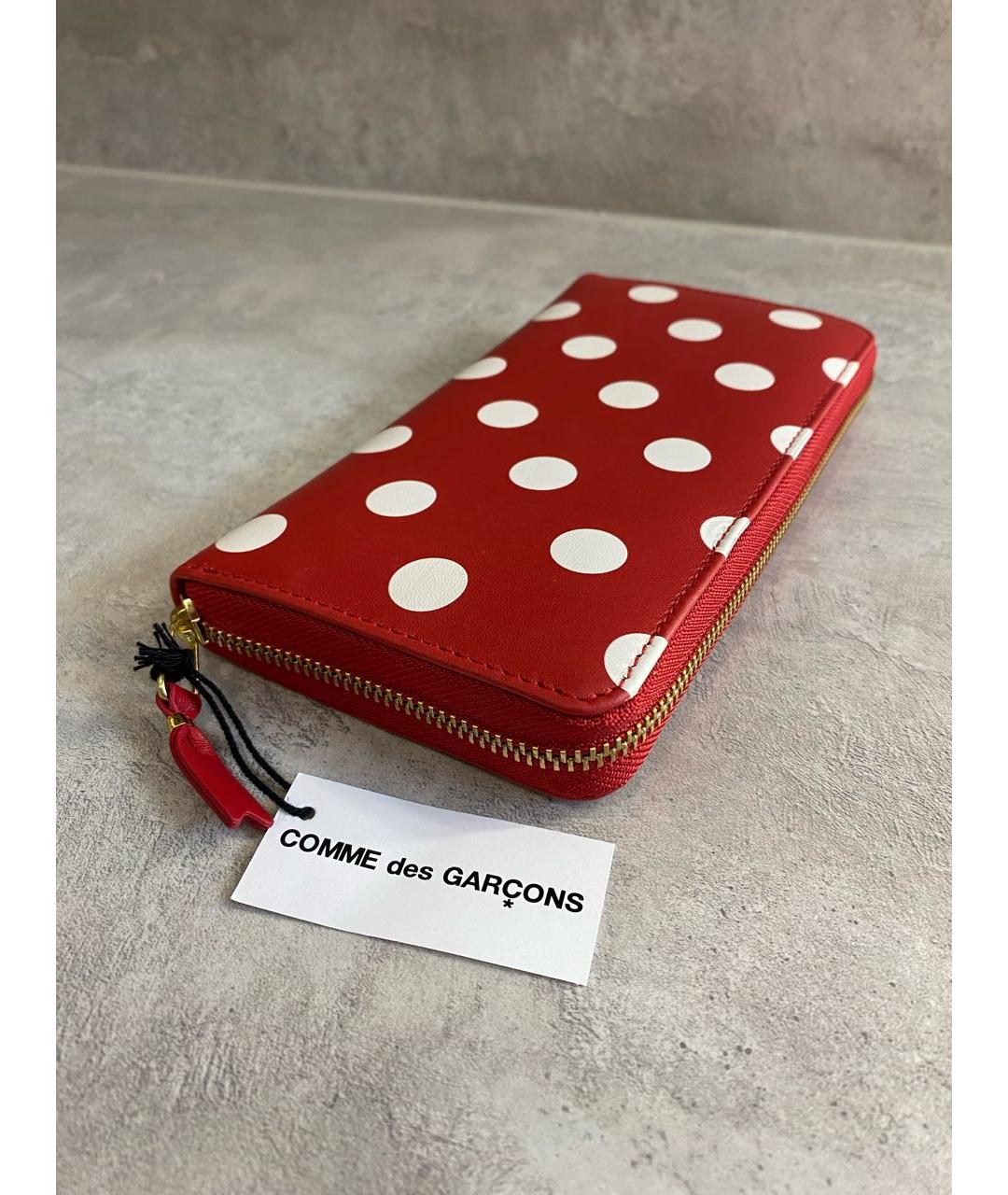 COMME DES GARÇONS Красный кожаный кошелек, фото 3