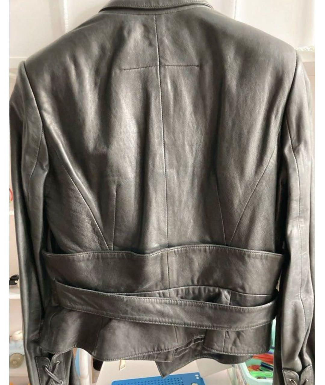 GIVENCHY Черная кожаная куртка, фото 2