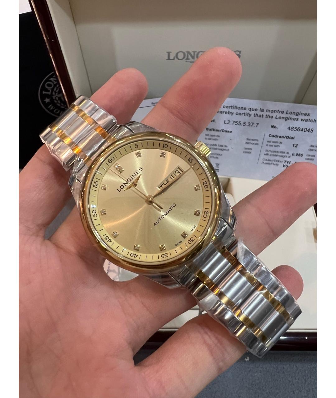 LONGINES Золотые часы из желтого золота, фото 3