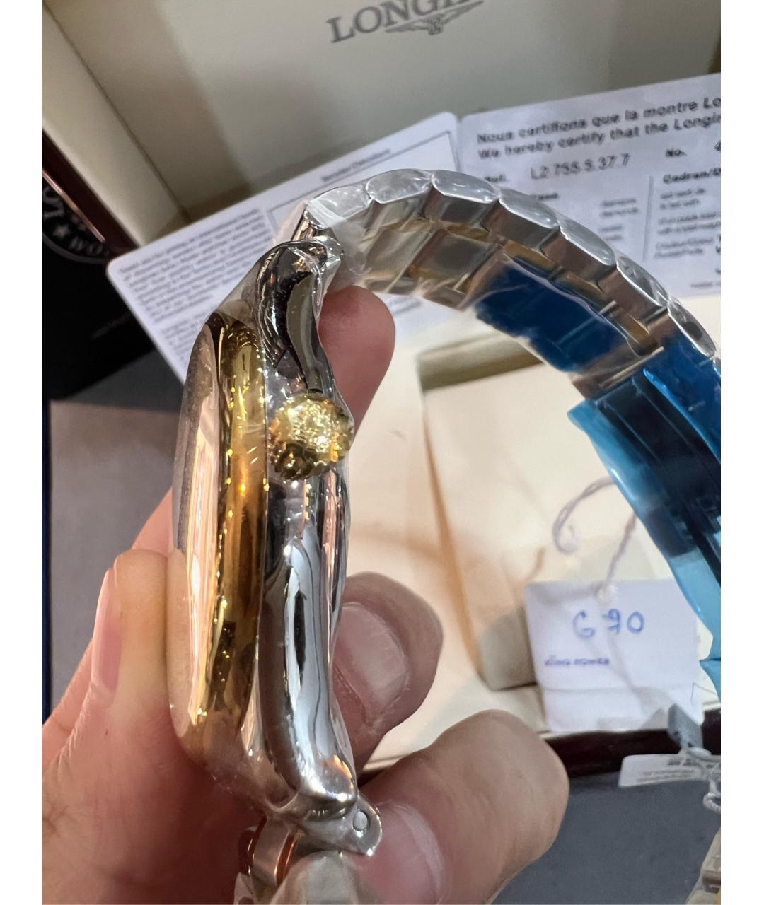 LONGINES Золотые часы из желтого золота, фото 4