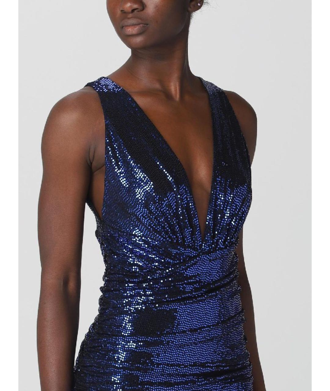 ALEXANDRE VAUTHIER Синее полиамидовое коктейльное платье, фото 7