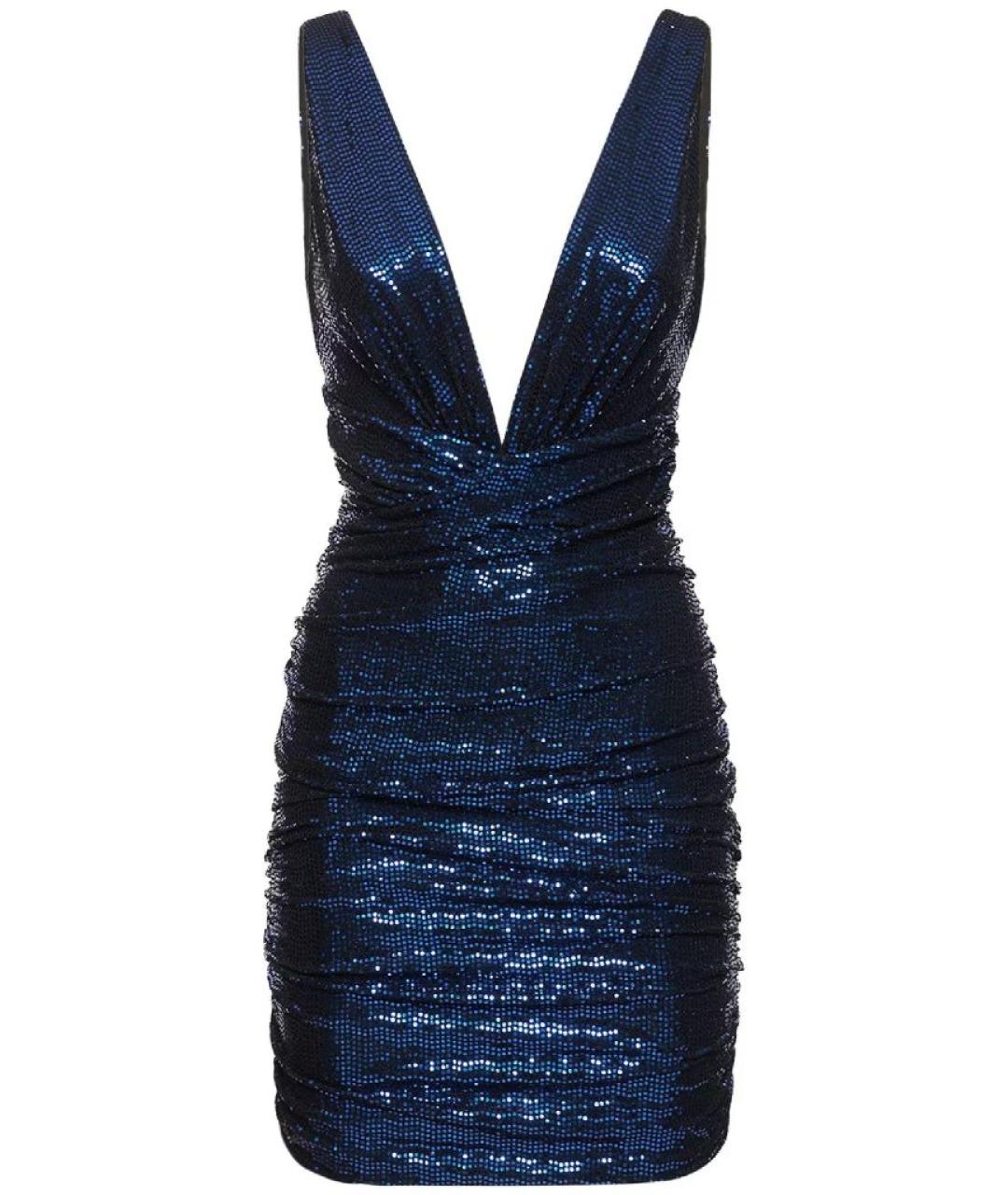 ALEXANDRE VAUTHIER Синее полиамидовое коктейльное платье, фото 8