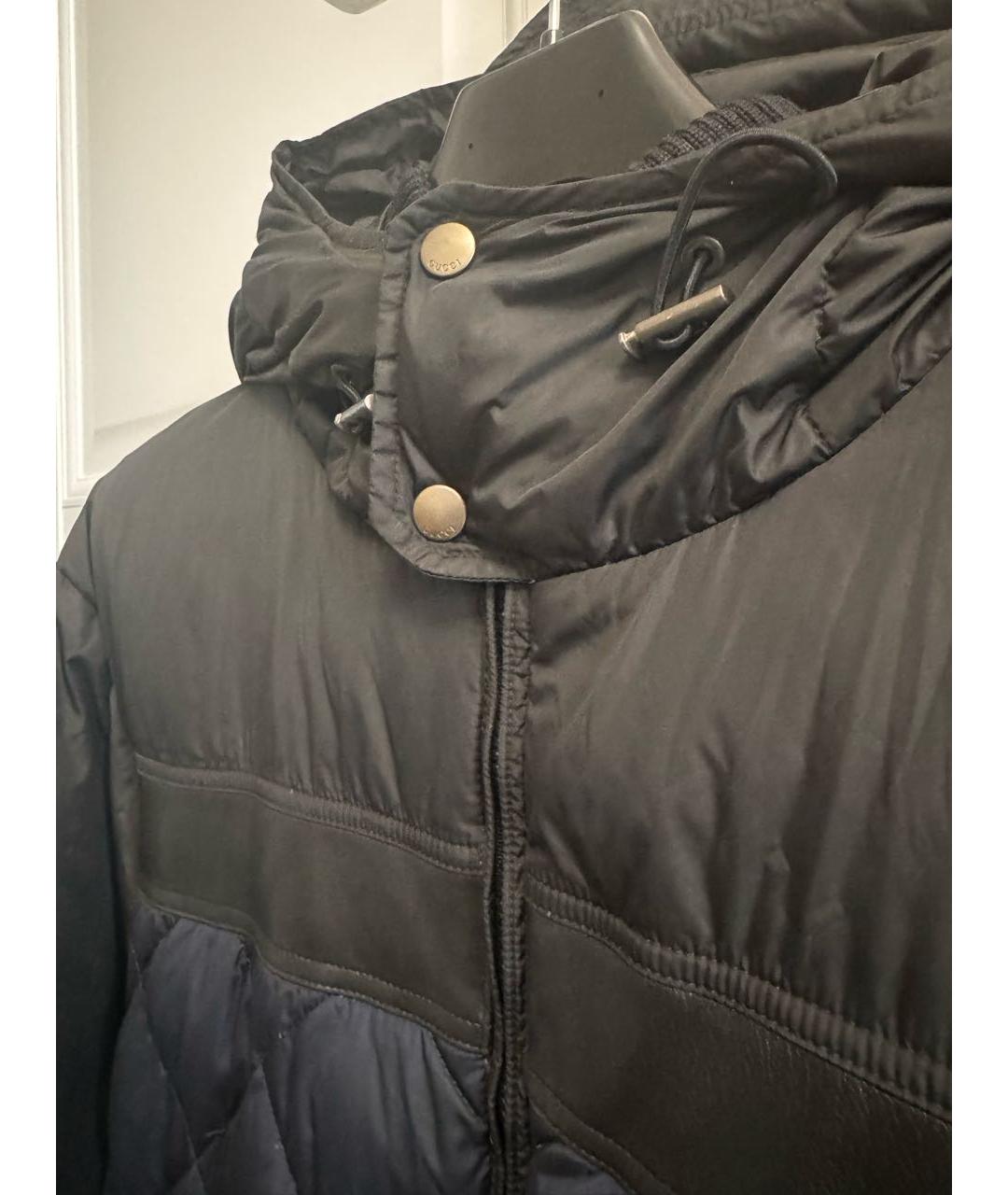GUCCI Темно-синяя полиэстеровая куртка, фото 4