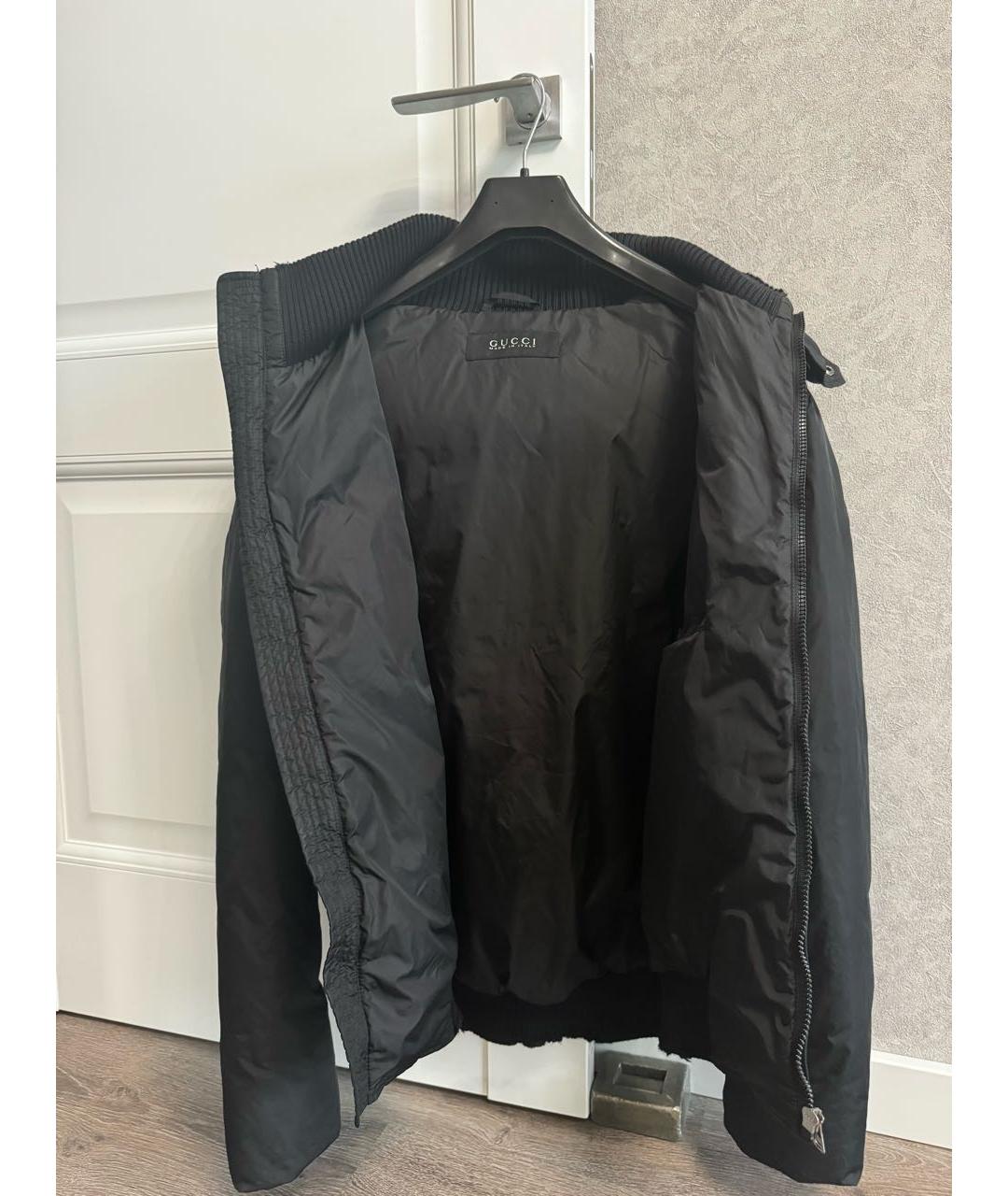 GUCCI Темно-синяя полиэстеровая куртка, фото 3