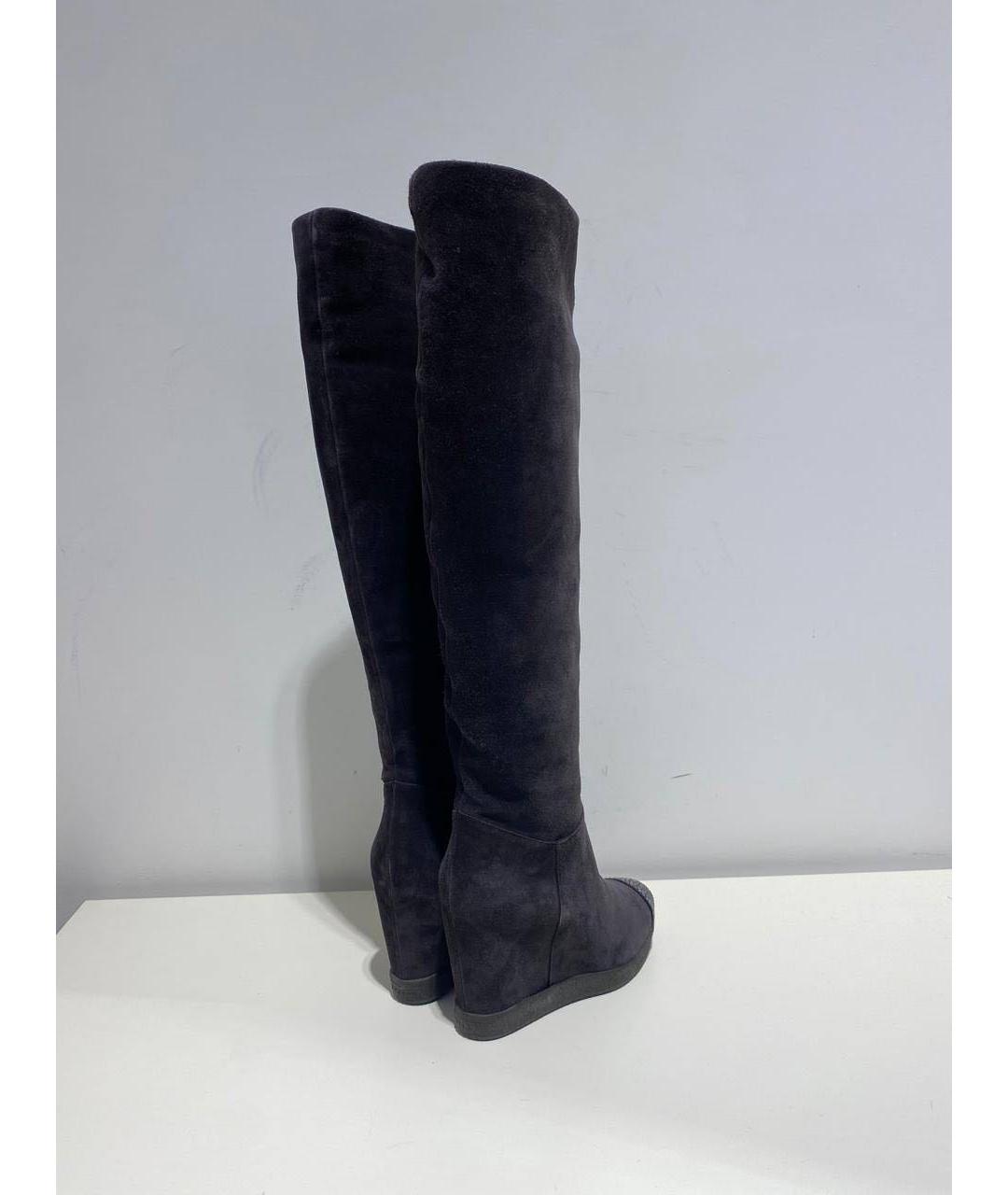 LE SILLA Серые замшевые сапоги, фото 3