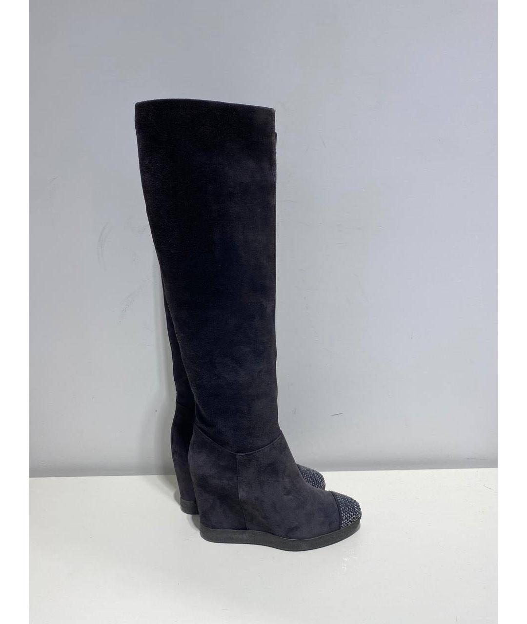 LE SILLA Серые замшевые сапоги, фото 4