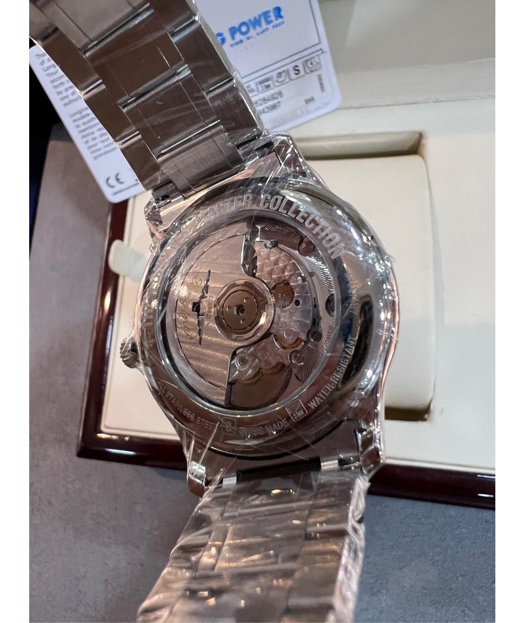 LONGINES Черные металлические часы, фото 5