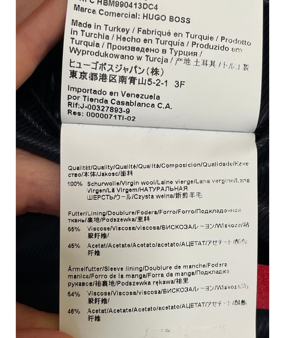 HUGO BOSS Синий классический костюм, фото 7