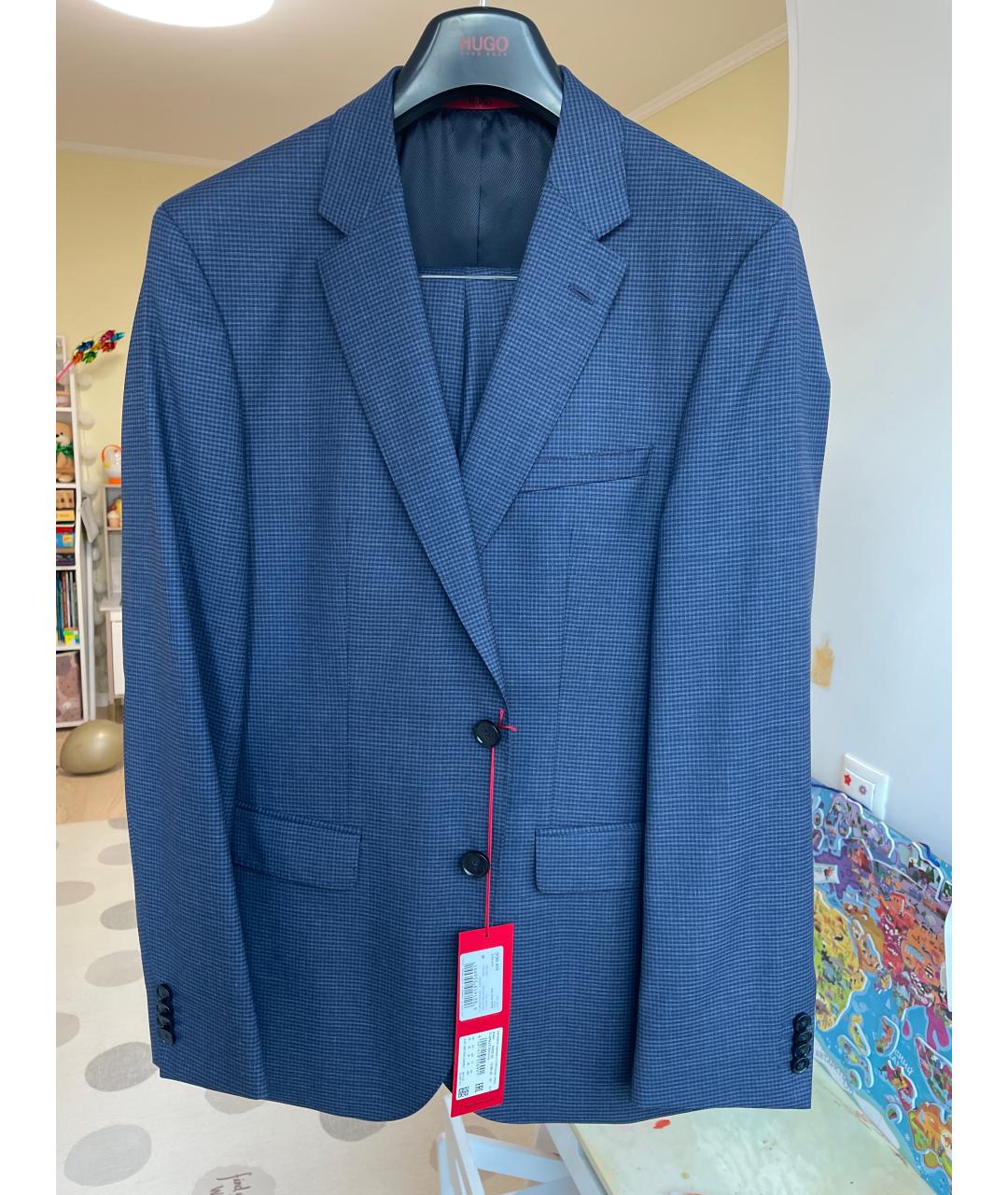 HUGO BOSS Синий классический костюм, фото 10