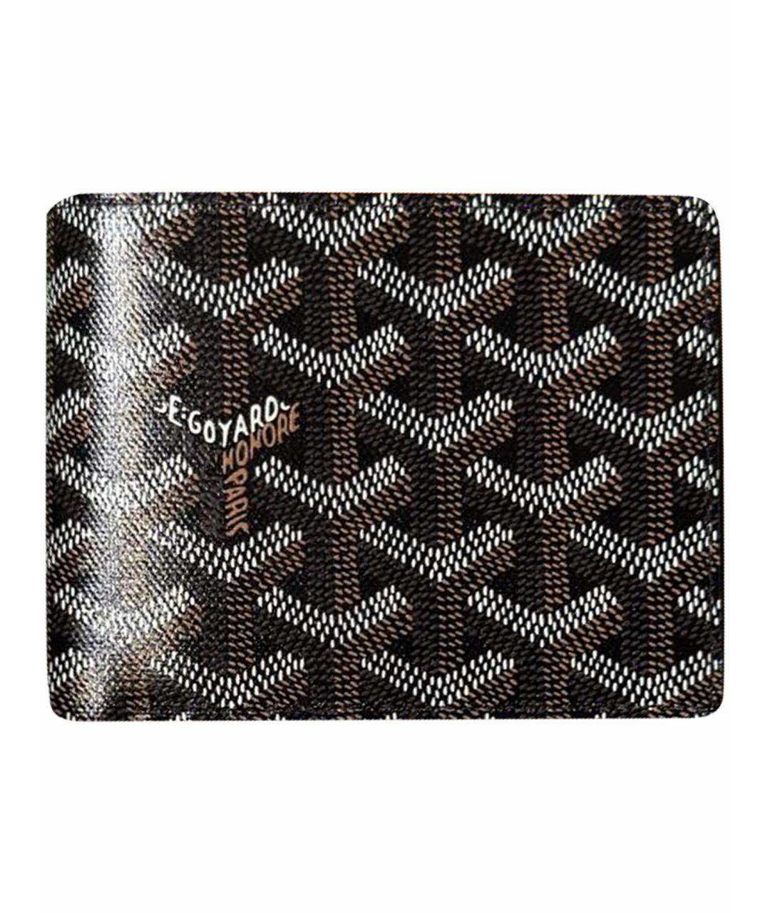 GOYARD Черный кожаный кошелек, фото 1