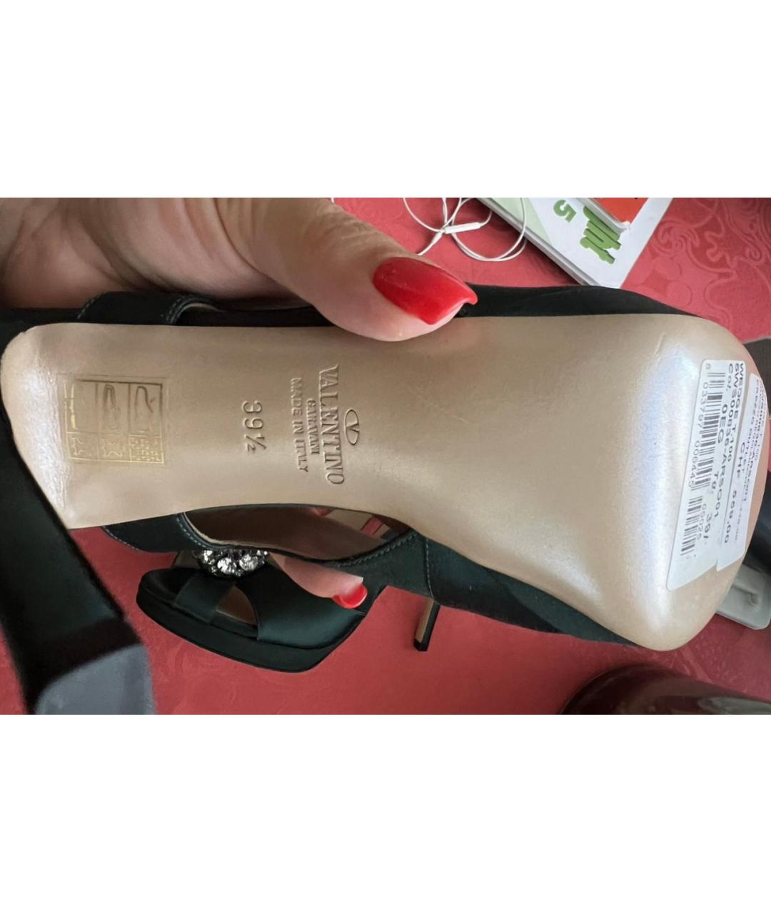 VALENTINO Зеленые кожаные туфли, фото 3