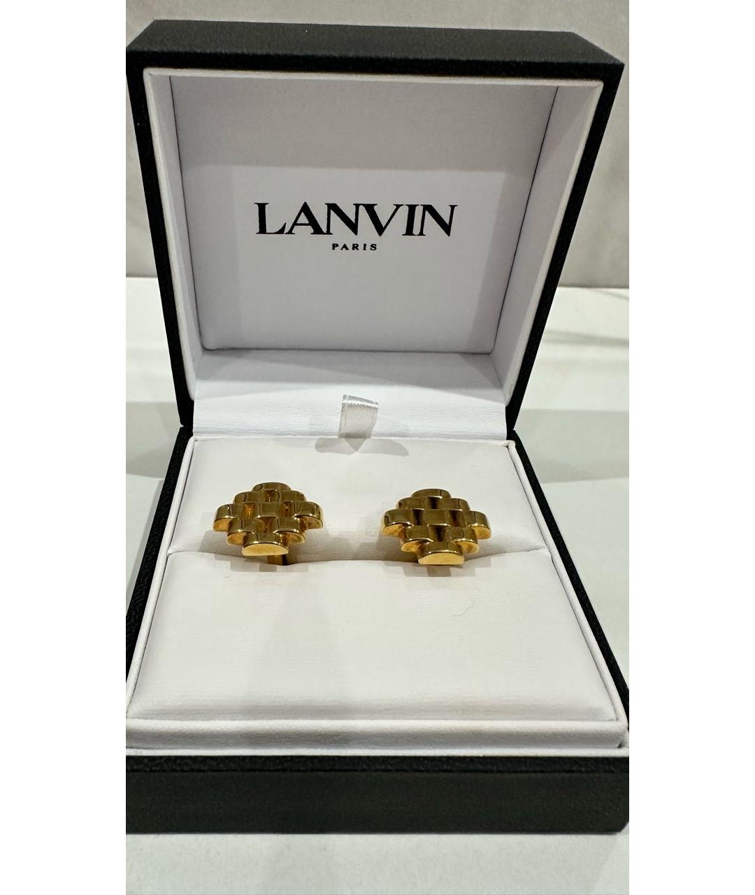LANVIN Золотые позолоченные запонки, фото 7