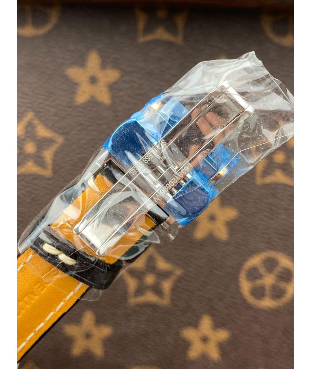 LONGINES Черные металлические часы, фото 6