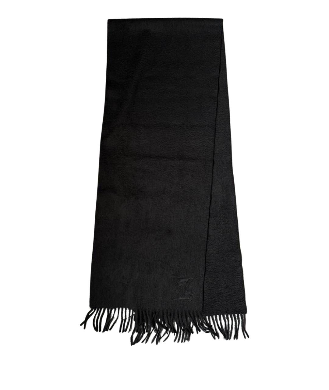 ZILLI Черный кашемировый шарф, фото 1