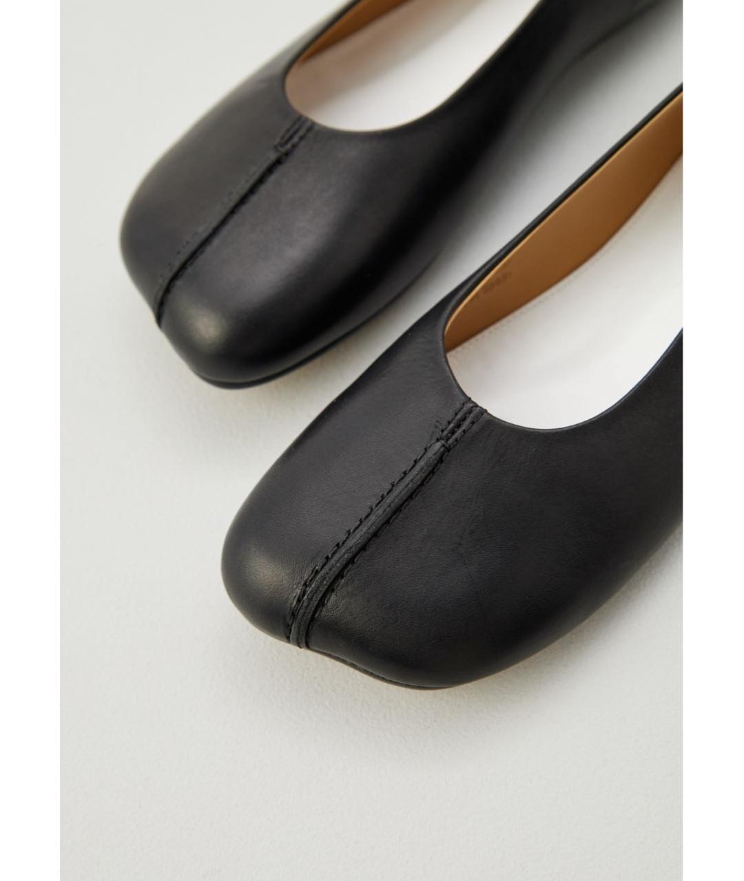 MM6 MAISON MARGIELA Черные кожаные балетки, фото 3