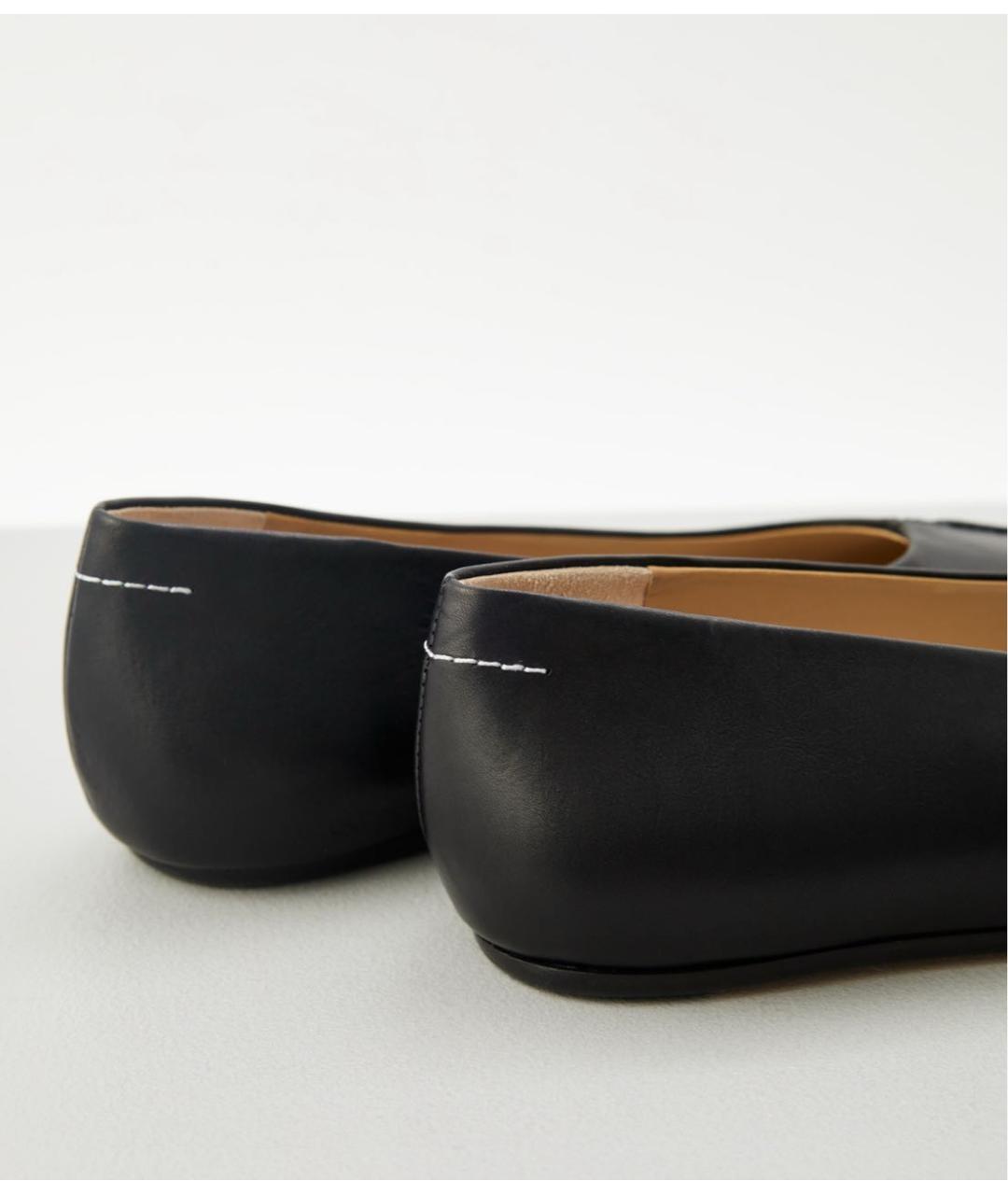 MM6 MAISON MARGIELA Черные кожаные балетки, фото 4