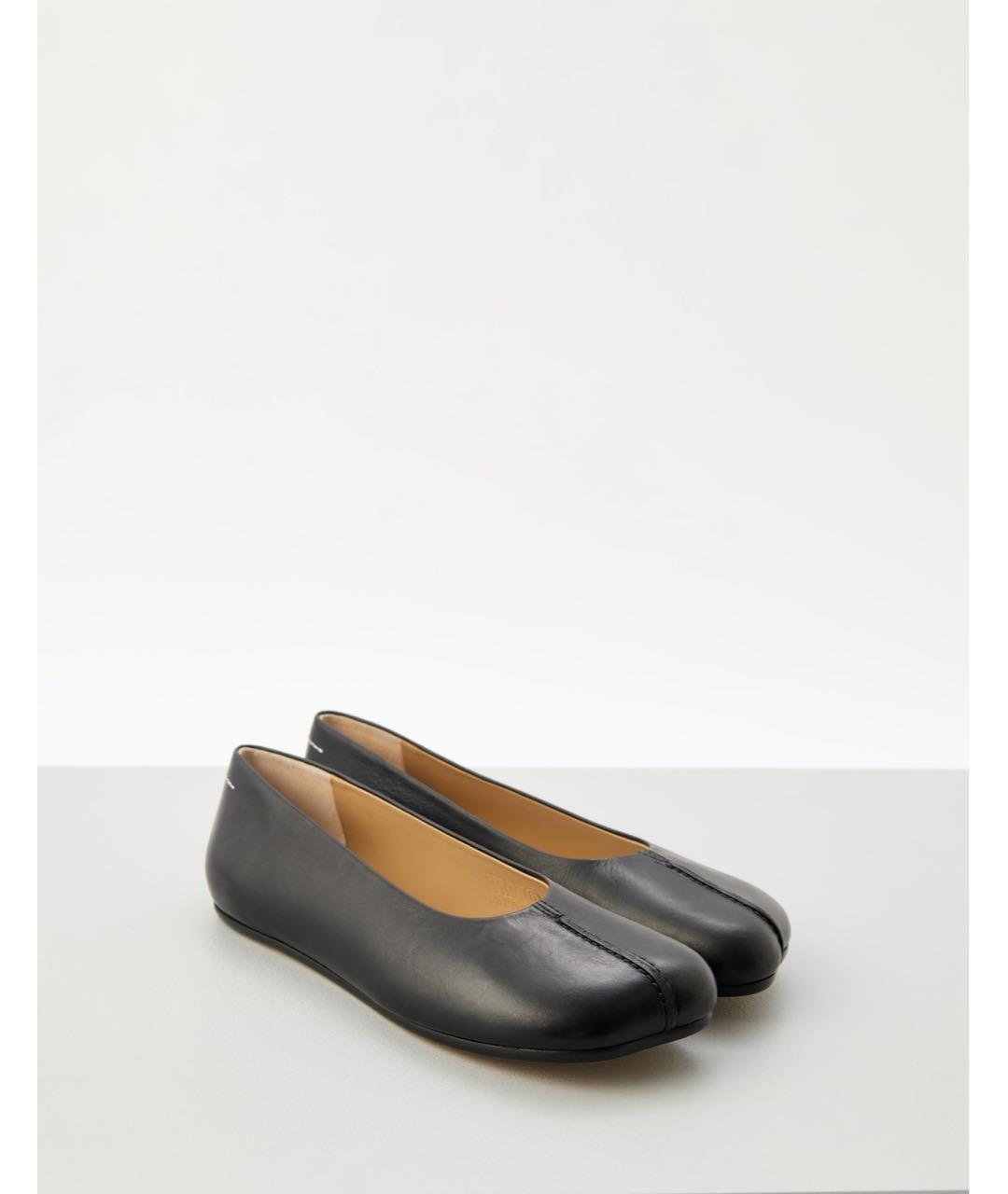 MM6 MAISON MARGIELA Черные кожаные балетки, фото 2