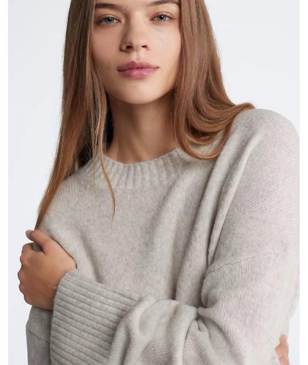 CALVIN KLEIN Бежевый джемпер / свитер, фото 6