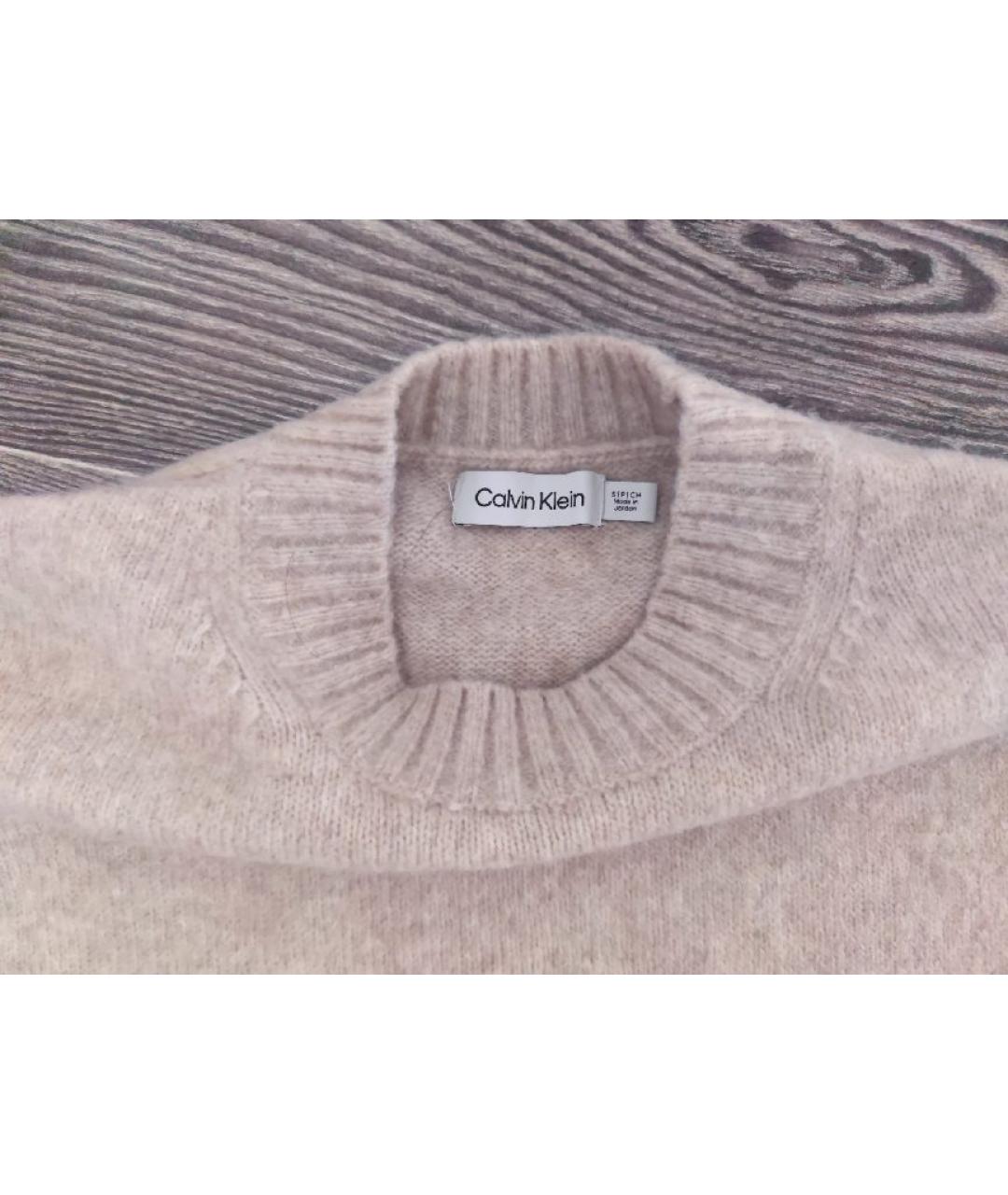 CALVIN KLEIN Бежевый джемпер / свитер, фото 3