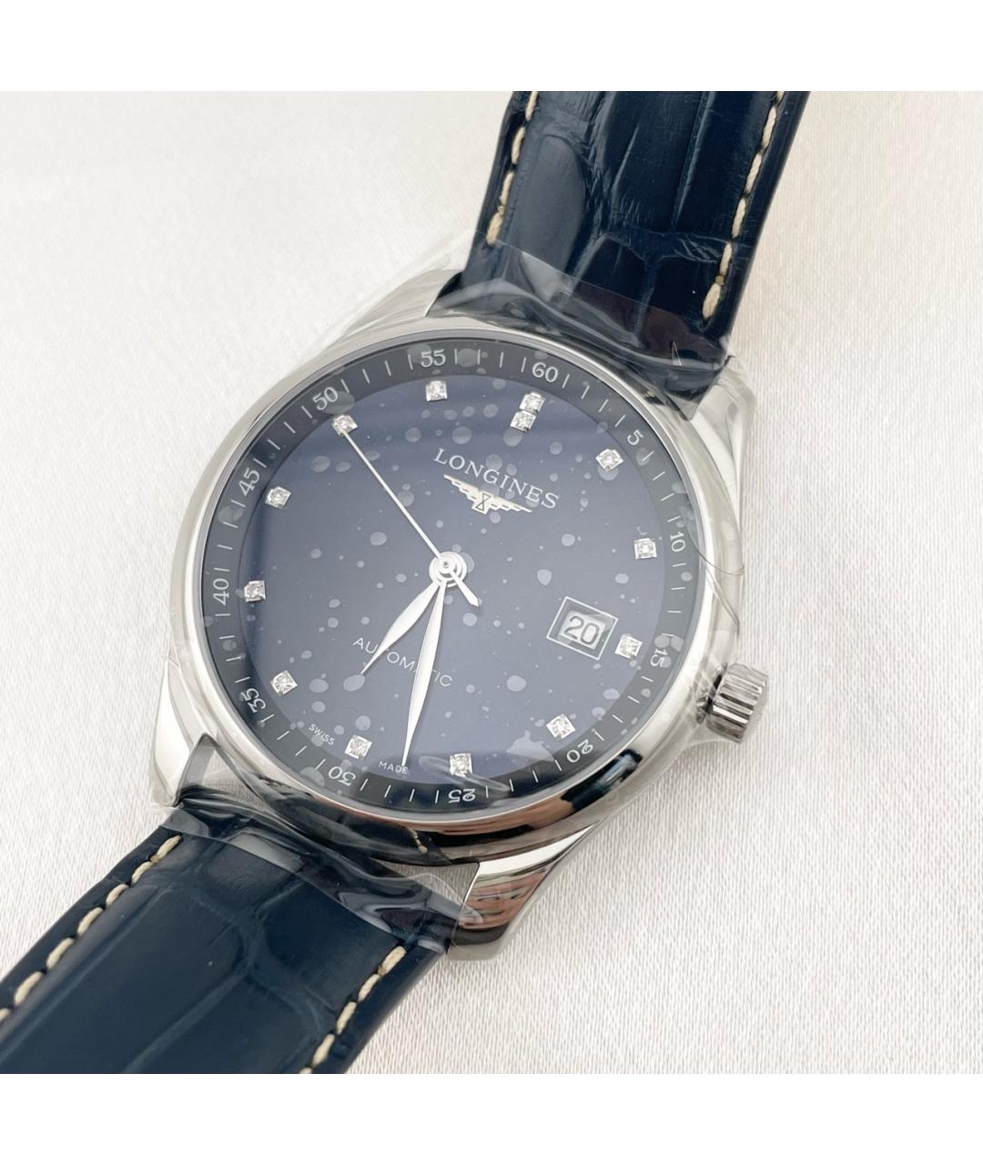 LONGINES Черные металлические часы, фото 2