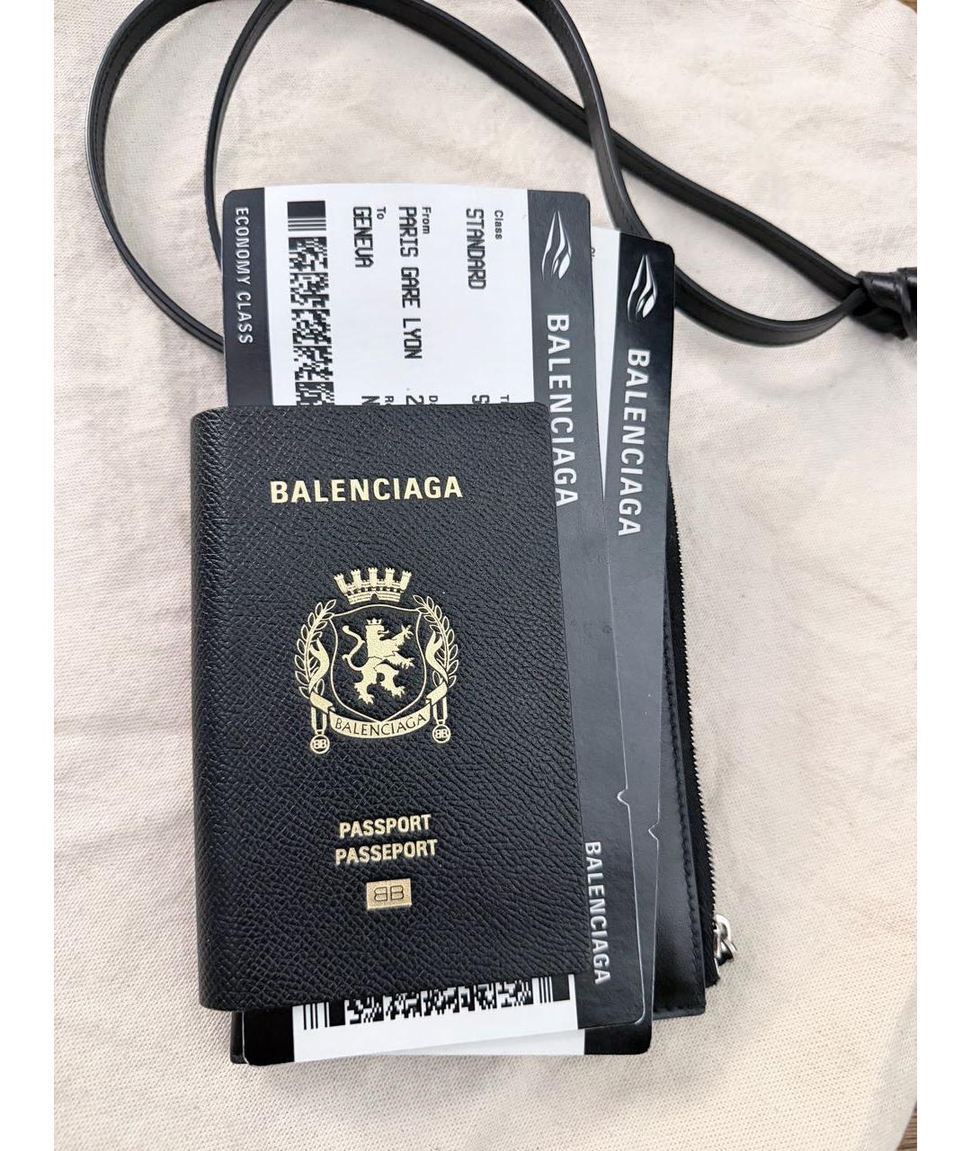 BALENCIAGA Черный кожаный кардхолдер, фото 5