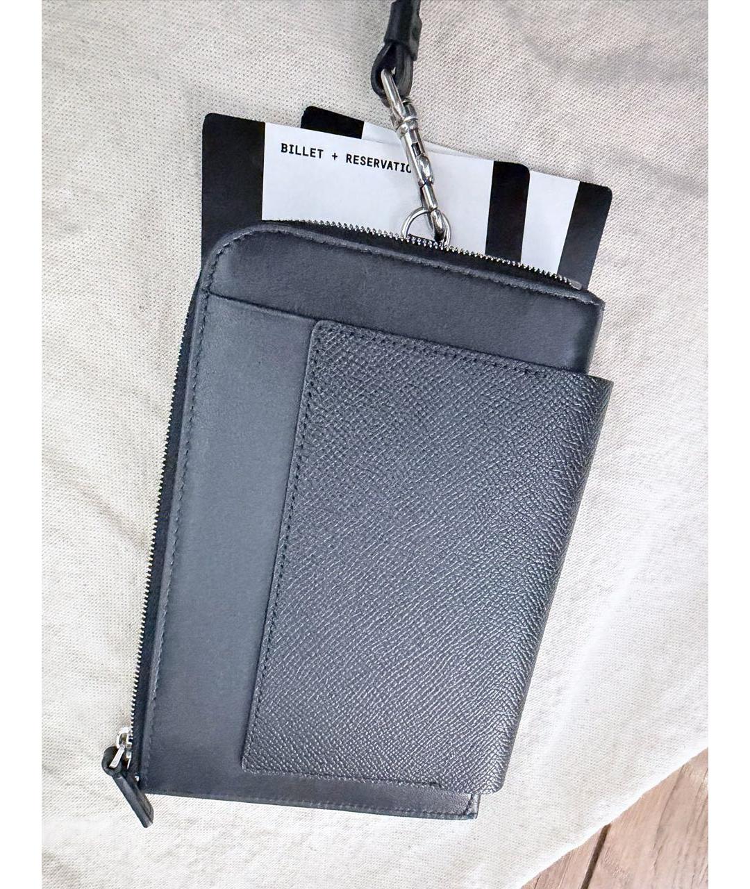 BALENCIAGA Черный кожаный кардхолдер, фото 2