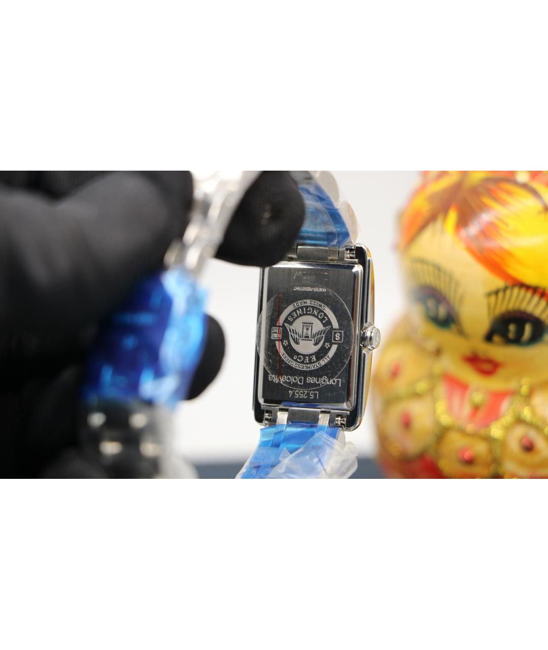 LONGINES Белые металлические часы, фото 2