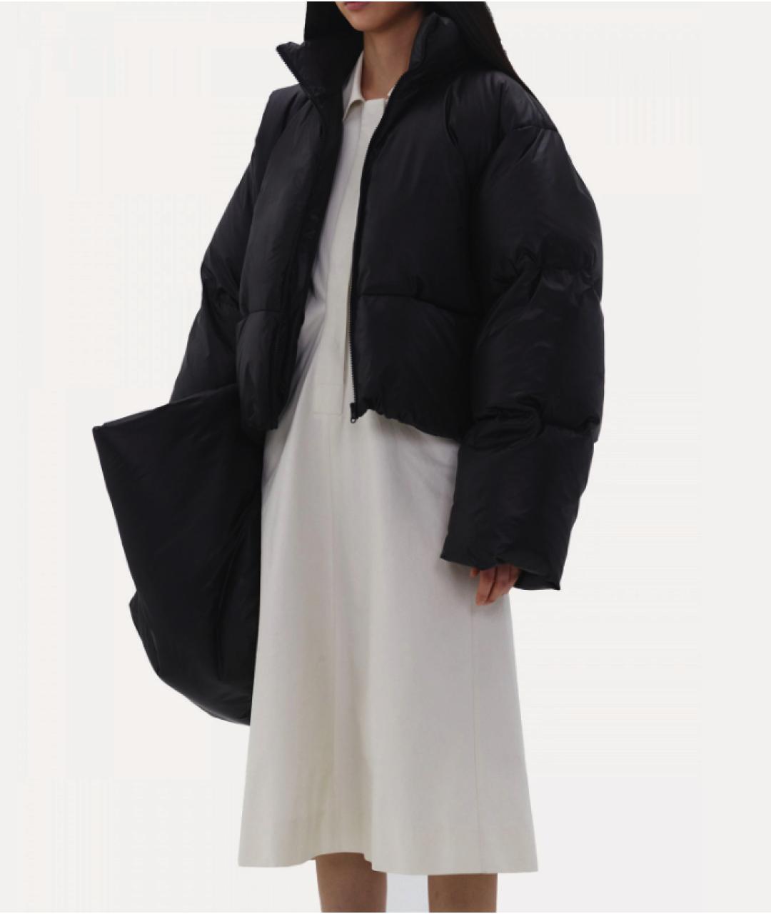 LOW CLASSIC Черный полиэстеровый пуховик, фото 3