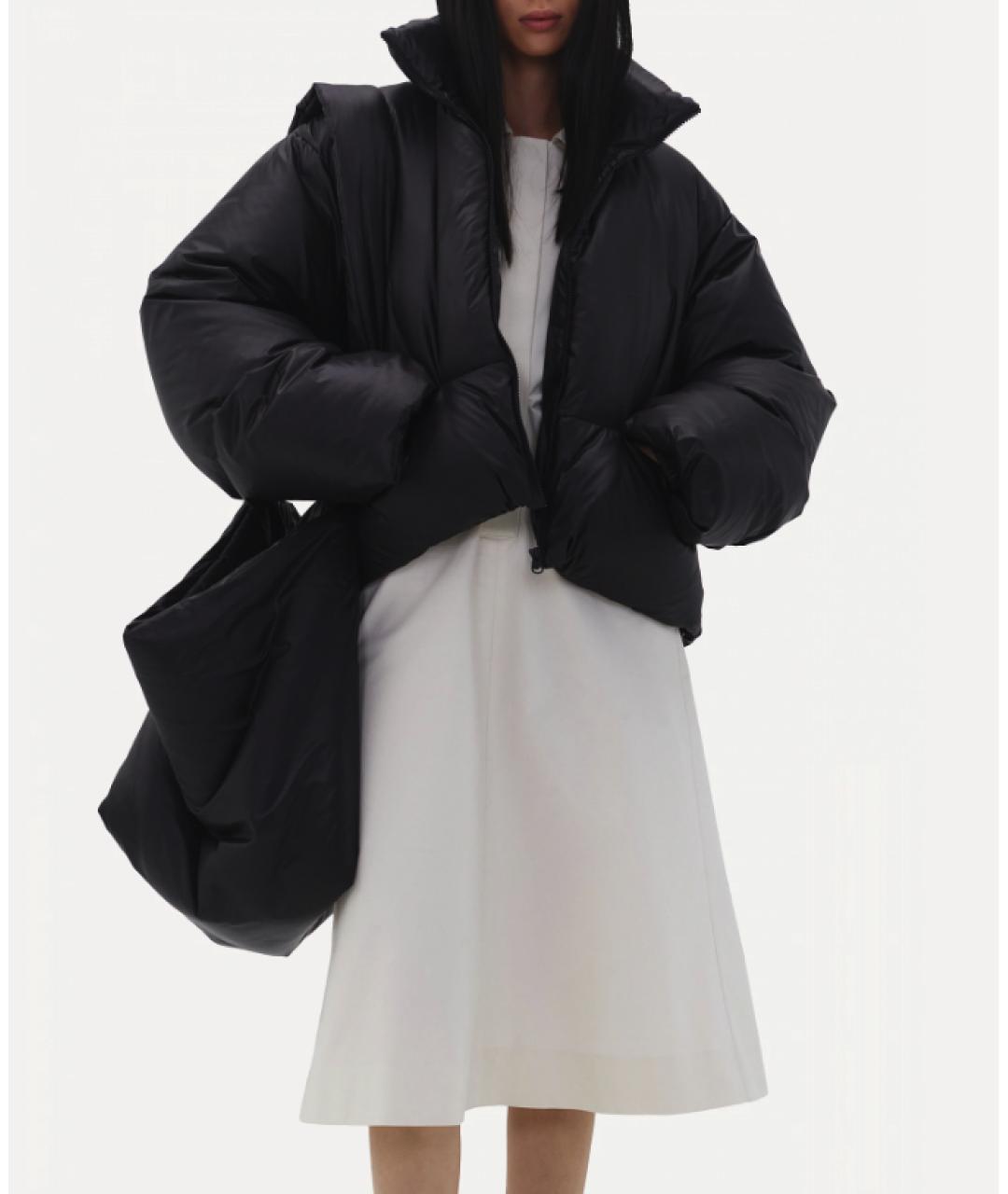 LOW CLASSIC Черный полиэстеровый пуховик, фото 2