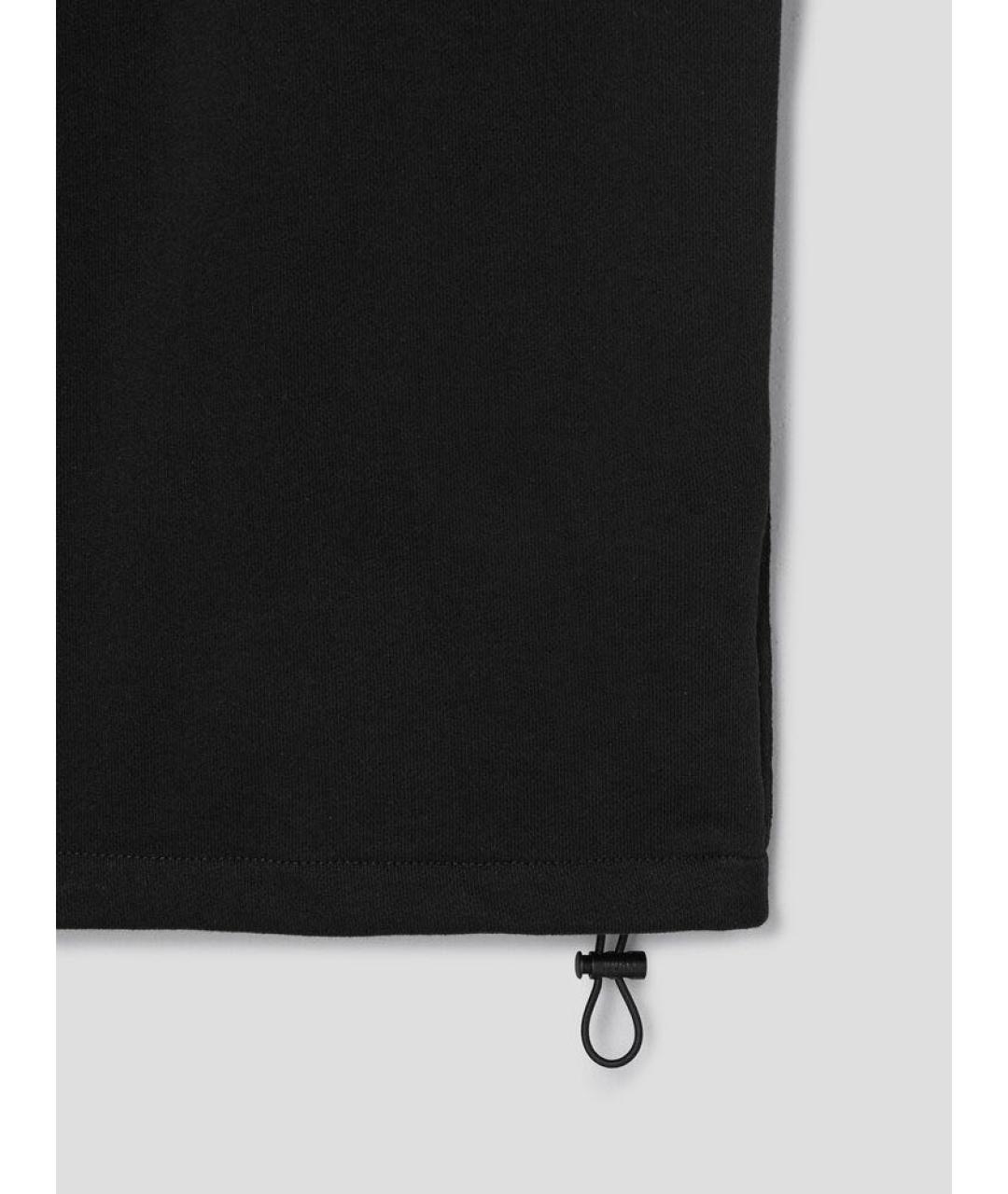 JUUN.J Черные хлопковые брюки широкие, фото 4