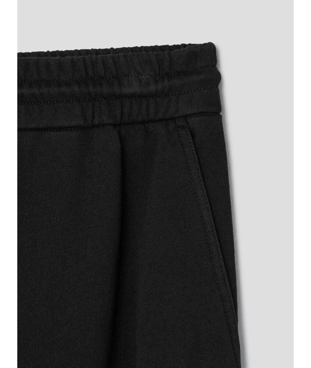 JUUN.J Черные хлопковые брюки широкие, фото 3