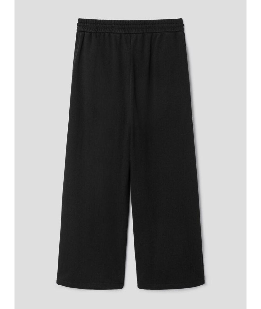 JUUN.J Черные хлопковые брюки широкие, фото 2
