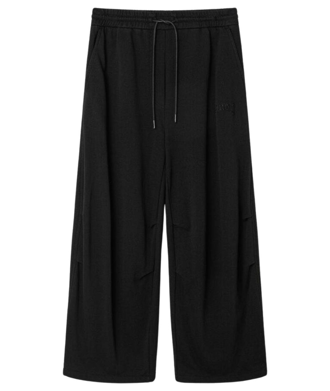 JUUN.J Черные хлопковые брюки широкие, фото 1