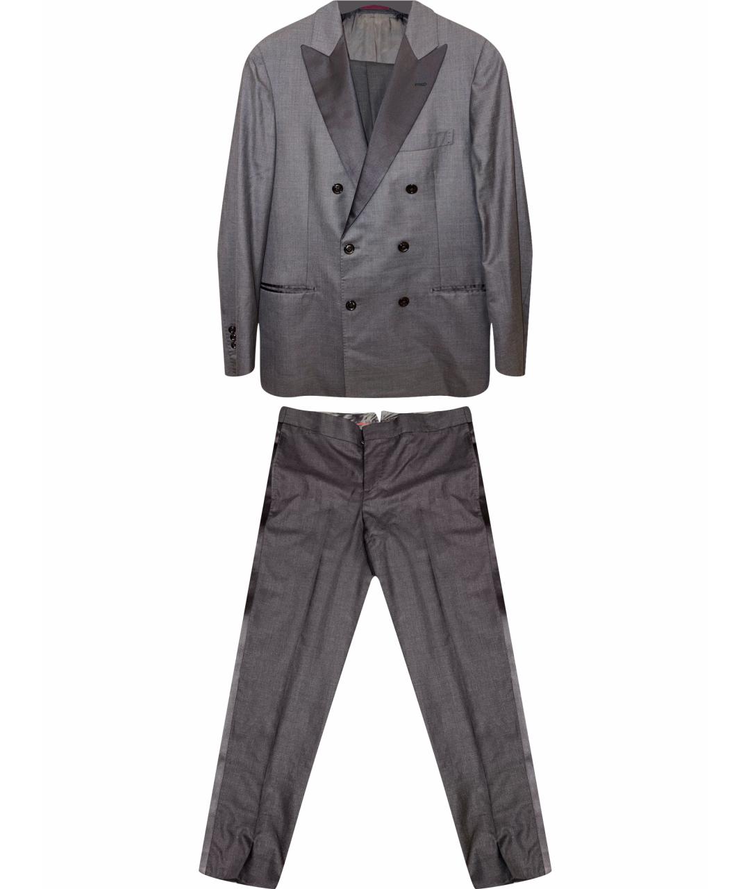 BRUNELLO CUCINELLI Серый вечерний костюм, фото 1