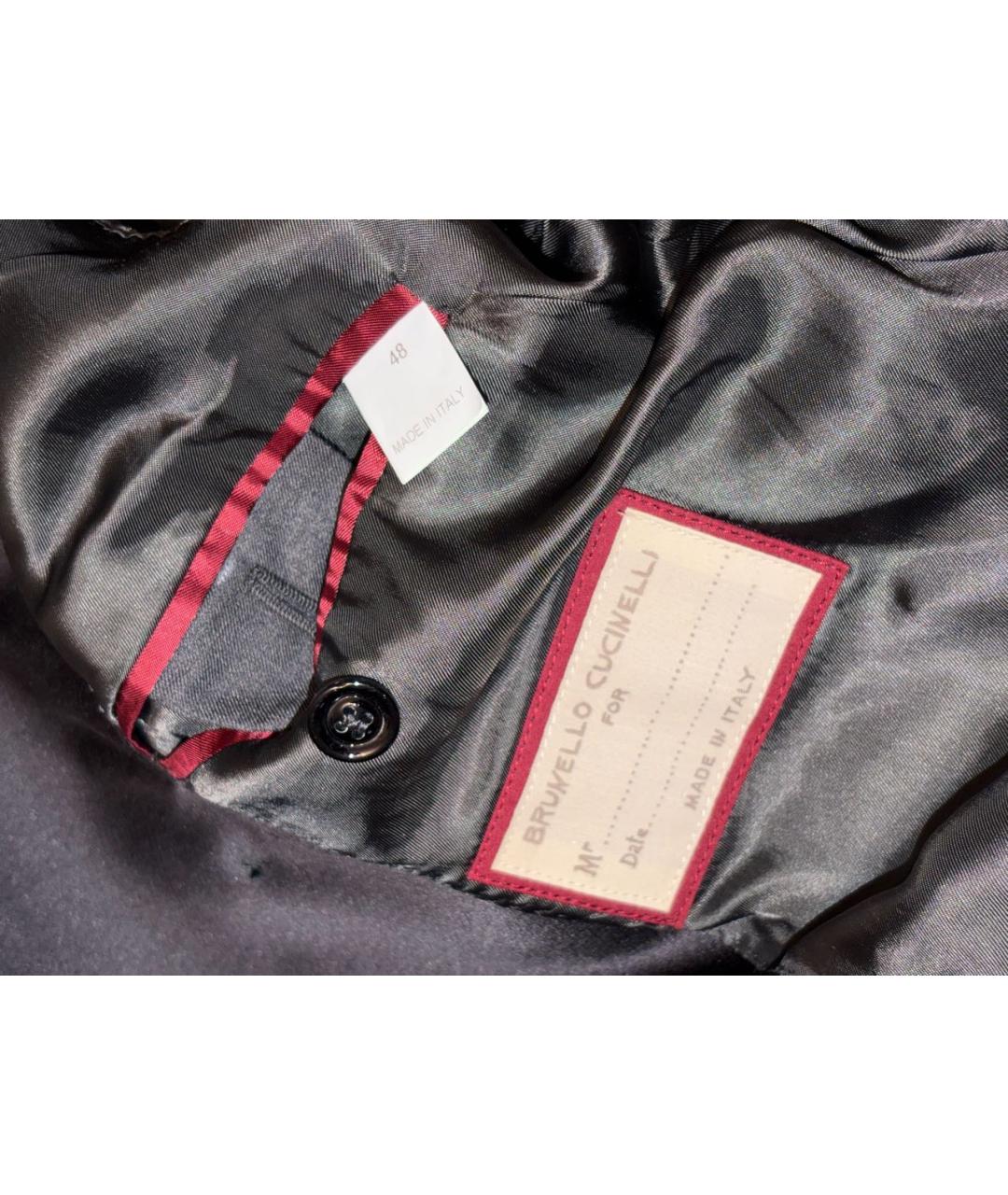 BRUNELLO CUCINELLI Серый вечерний костюм, фото 7