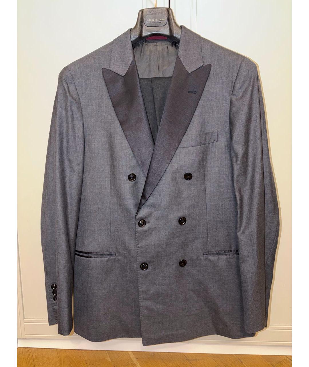 BRUNELLO CUCINELLI Серый вечерний костюм, фото 8